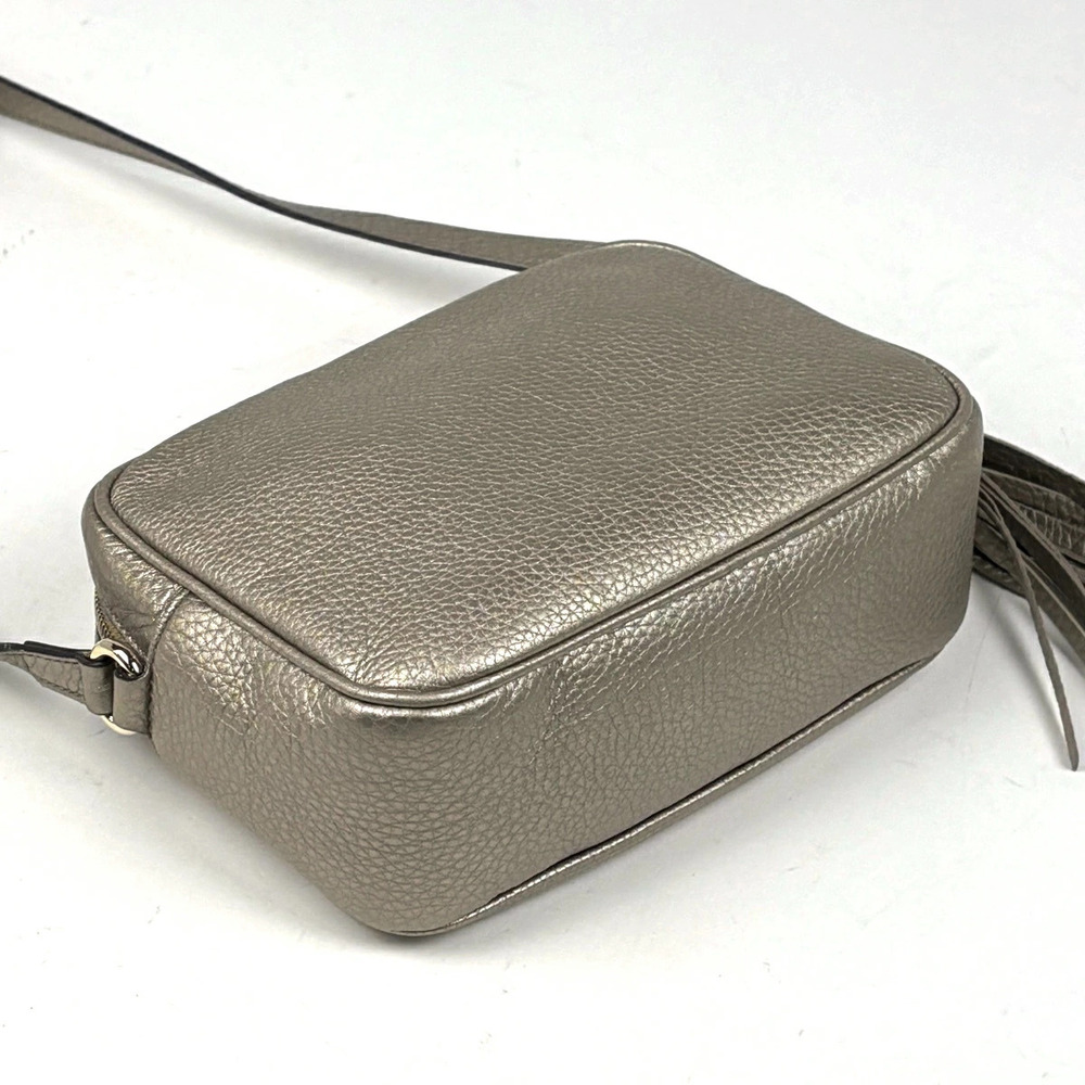 Gucci Soho Shoulder Bag Tassel Fringe Leather Gold - Picture 2 of 7